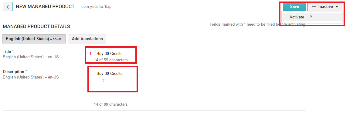 How to add Google in-app purchase