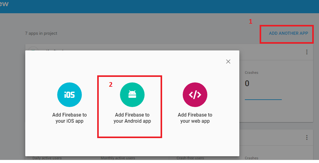 How to add new project to you current FCM project