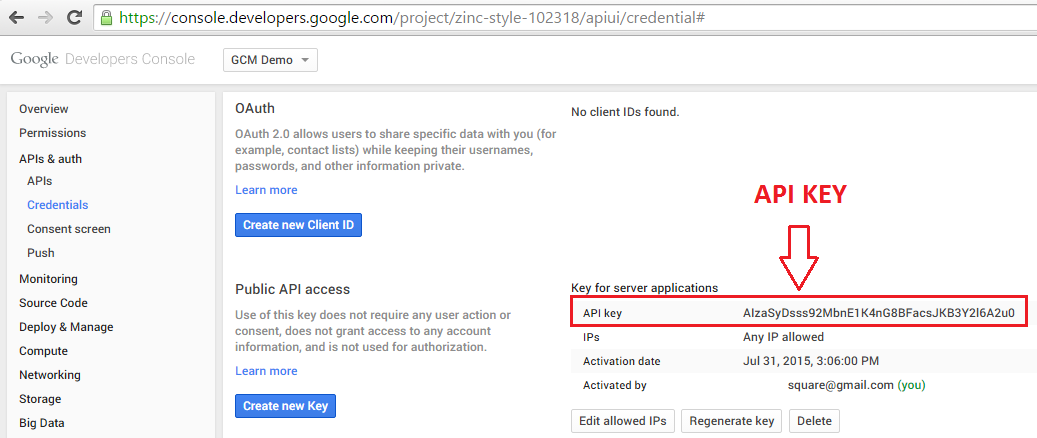 How to Generate SENDER_ID And API Key
